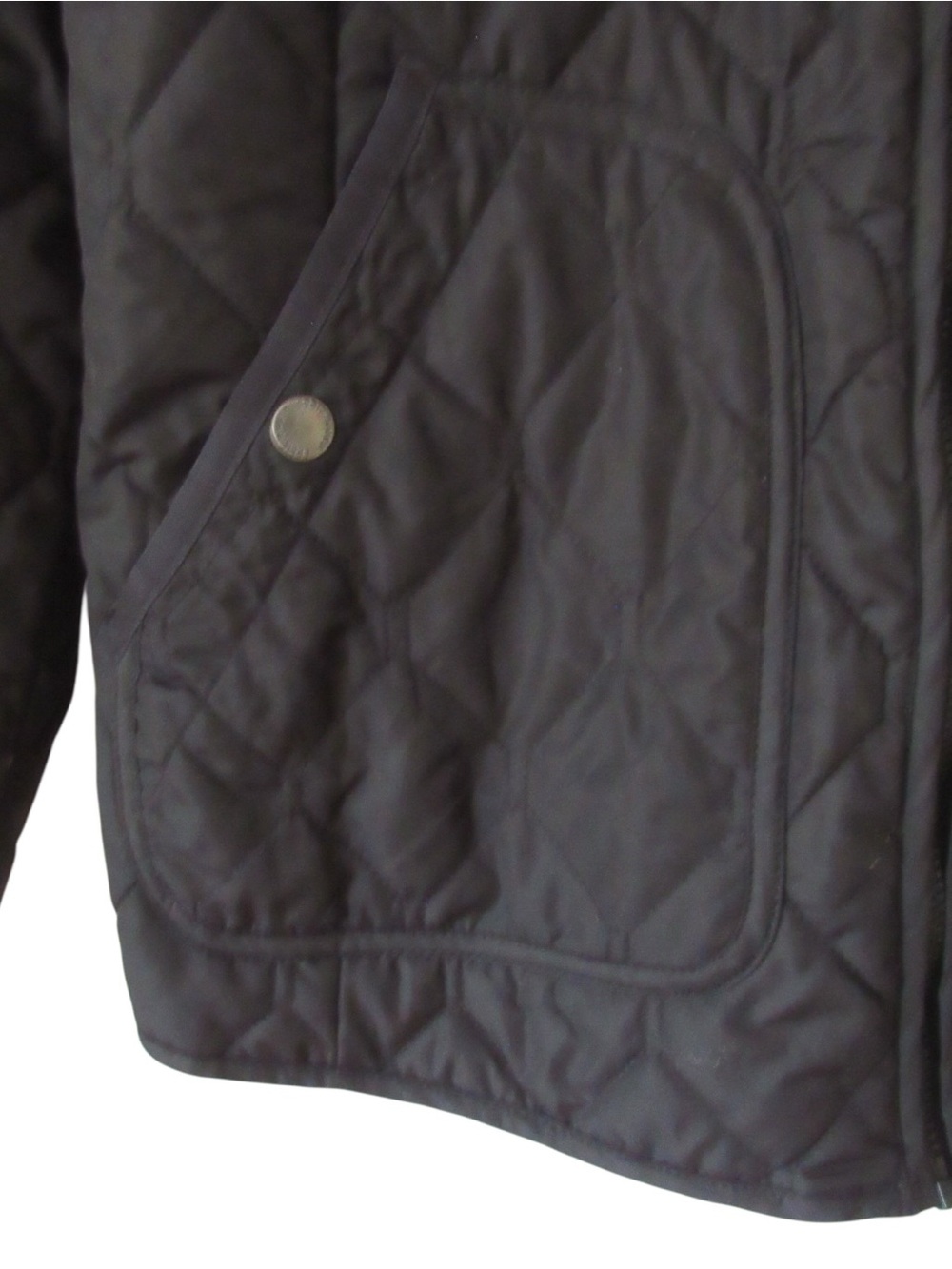 Eddie Bauer Womens Quilted Field Jacket Medium Black All Seasons Lightweight - Picture 4 of 10